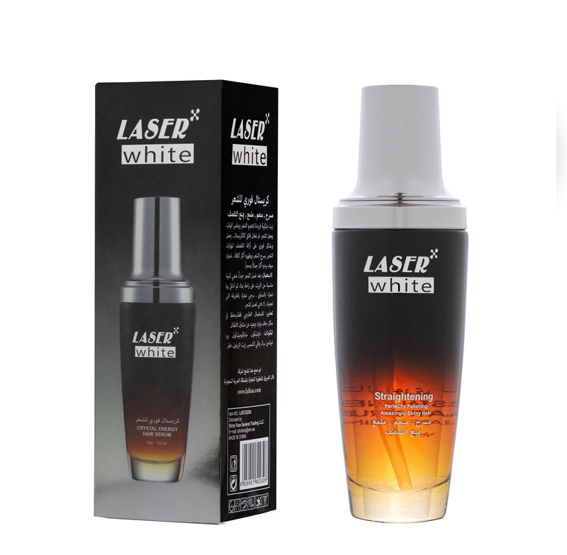 Laser White Crystal Energy Hair Serum Liquid with Vitamin E and Olive Oil 120 ml