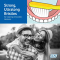 TePe Denture Care Toothbrush, Extra-Long Strong Bristles, 1 Pc