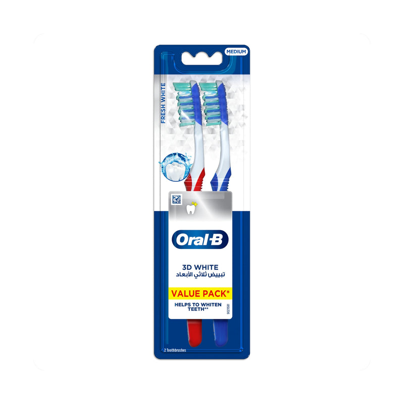 Oral-B Advantage 3D Fresh Toothbrush Soft Bristles Tongue Cleaner