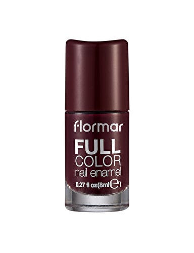 Flormar Full Color Nail Polish FC40 Brown, Shiny Finish, 1 Piece