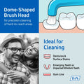 TePe Compact Tuft Single-Tuft Toothbrush Firm Dome-Shaped Bristles for Tight Spaces, 1 Piece