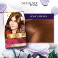 Excellence Hair Color Kit Creme Triple-Care Formula Honey Brown 7.7