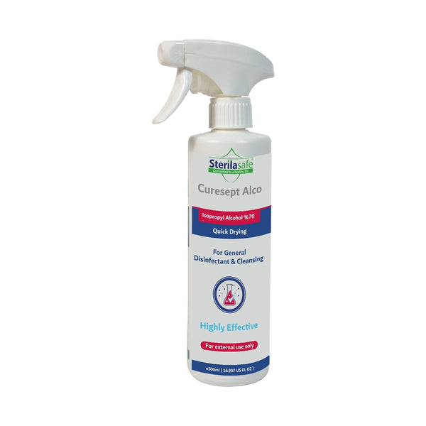 Sterilasafe CureSept Alco Disinfectant Solution 70% Alcohol Chlorhexidine 500 ml