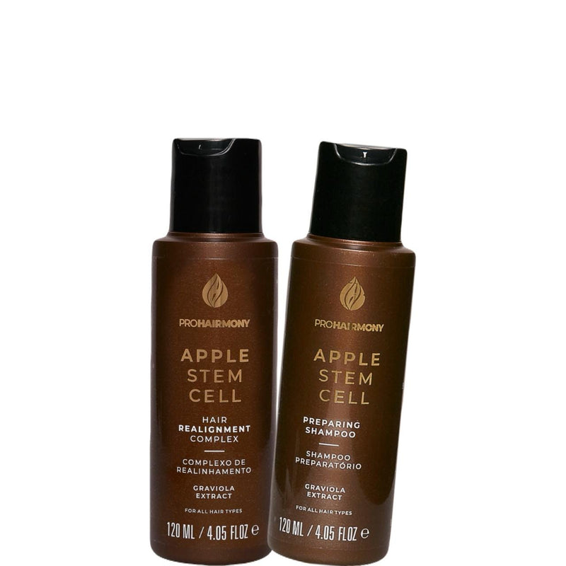 Prohairmony Apple Stem Cell Hair Straightening Kit Liquid Formula for All Hair Types