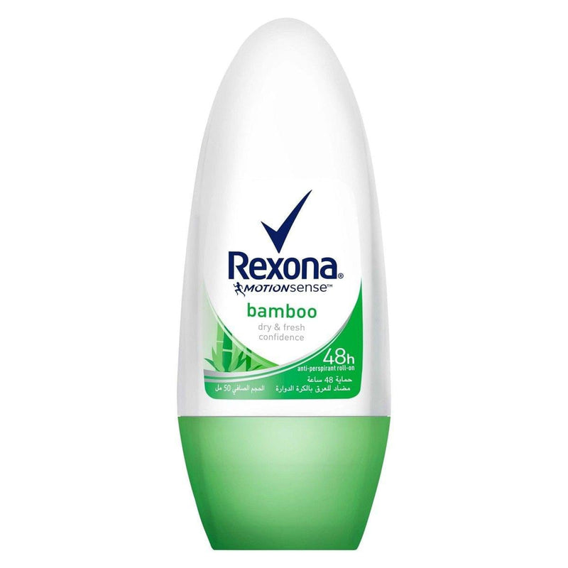 Rexona Roll-On Bamboo Antiperspirant 48-Hour Protection Green Floral Woody Scent 50 ml