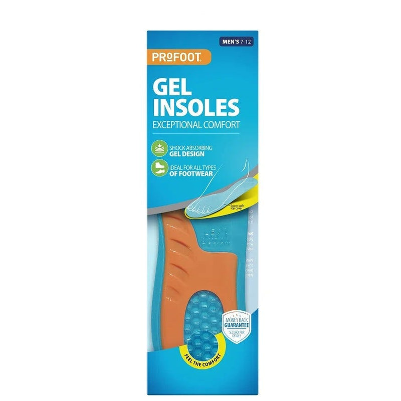 Profoot Gel Insoles Dual-Gel Cushioning Shock Absorption 1 Pair