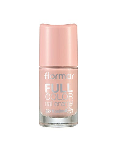 Flormar Full Color Nail Polish Liquid Glossy Finish Pink