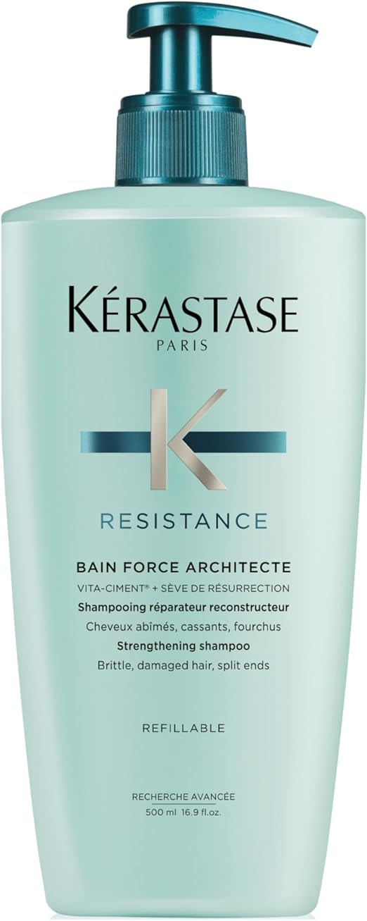 Kerastase Resistance Bain Force Architecte Strengthening Shampoo for Damaged Hair 500 ml