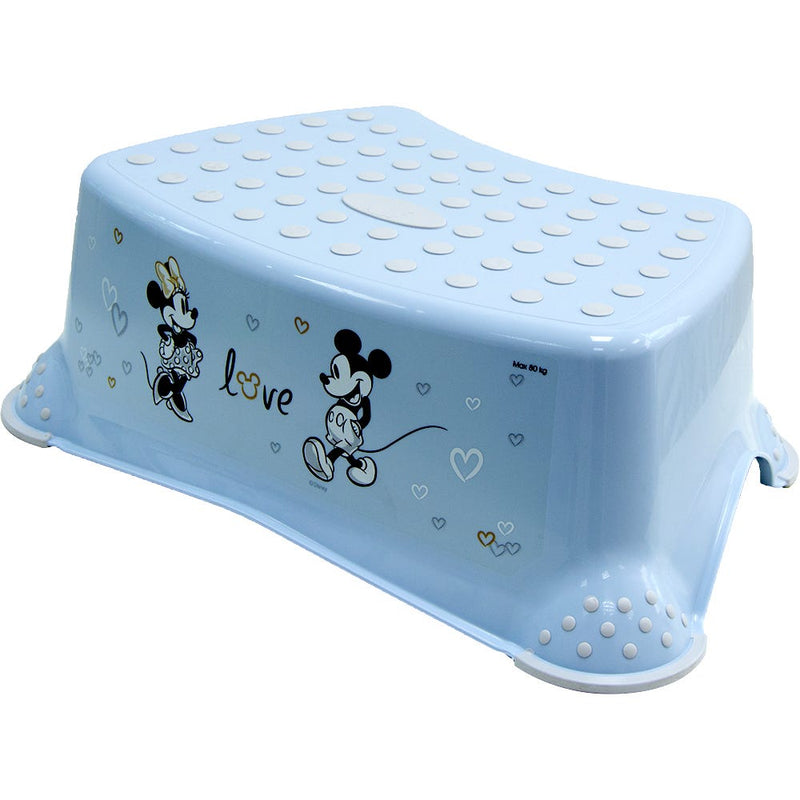 Disney Keeeper Step Stool, Anti-Slip Minnie Mickey Blue, BPA-Free