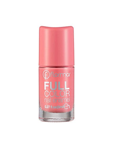 Flormar Full Color Nail Polish Liquid Shiny Finish Pink Fc63