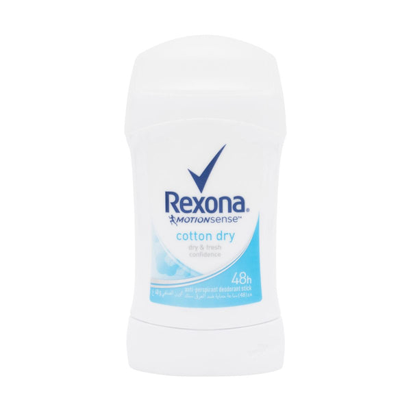 Rexona Cotton Dry Stick Deodorant Dry Shield Technology Fresh Fragrance 40 g