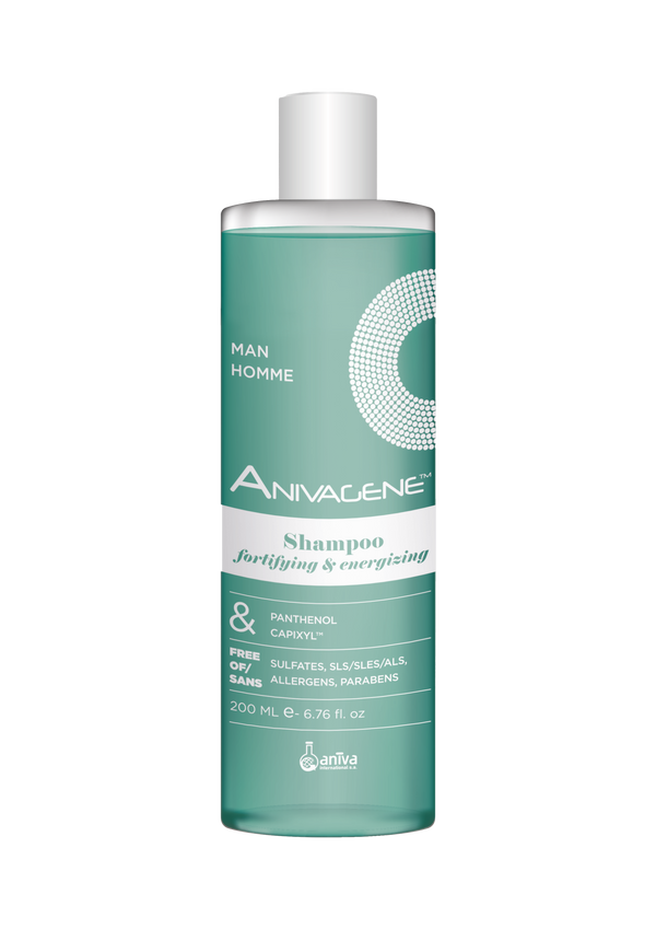 Anivagene Fortifying Energizing Shampoo for Men, Silicone-Free, 200 ml