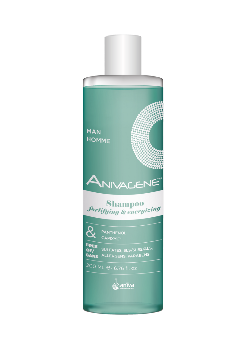 Anivagene Fortifying Energizing Shampoo for Men, Silicone-Free, 200 ml
