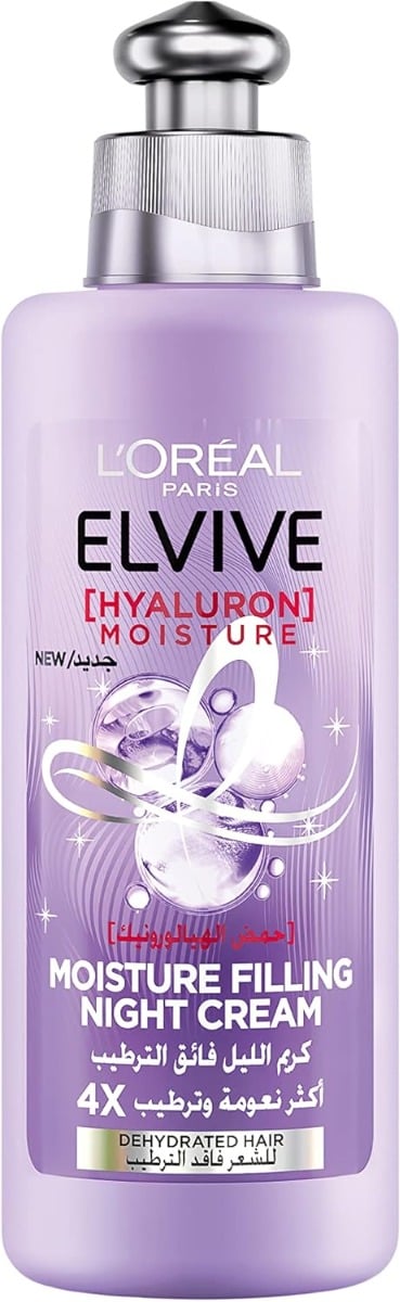Elvive Hyaluron Moisture Filling Night Cream Hair Cream 200ml