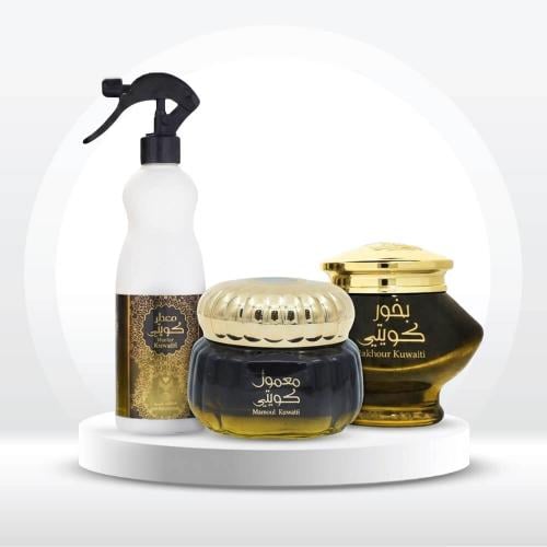 Kuwaiti Atmosphere Collection Home Fragrance Set Incense, Maamoul and Air Freshener