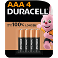 Duracell Plus Power AAA Alkaline Batteries, 4 Pack