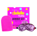 Delete Makeup Jumbo Set Reusable Makeup Remover Cloth and Sleeping Eye Mask