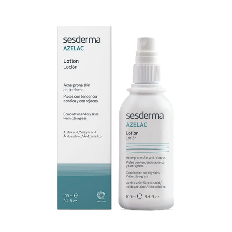 Sesderma Azelac Lotion Lightweight Facial Lotion with Azelaic Acid, Niacinamide and Salicylic Acid