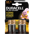 Duracell Plus Power Alkaline AA Batteries, 4 Pack, Duralock Technology