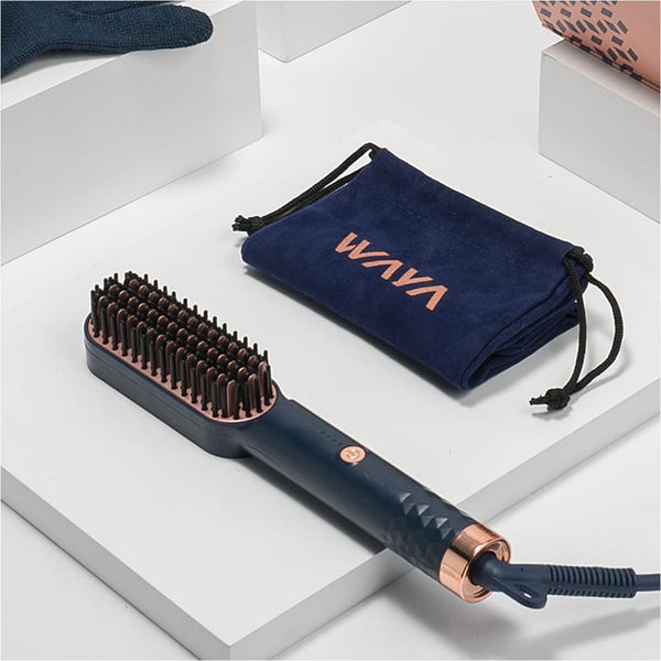 Waya Mini Hair Styler Brush Ceramic Coated Digital Temperature Control
