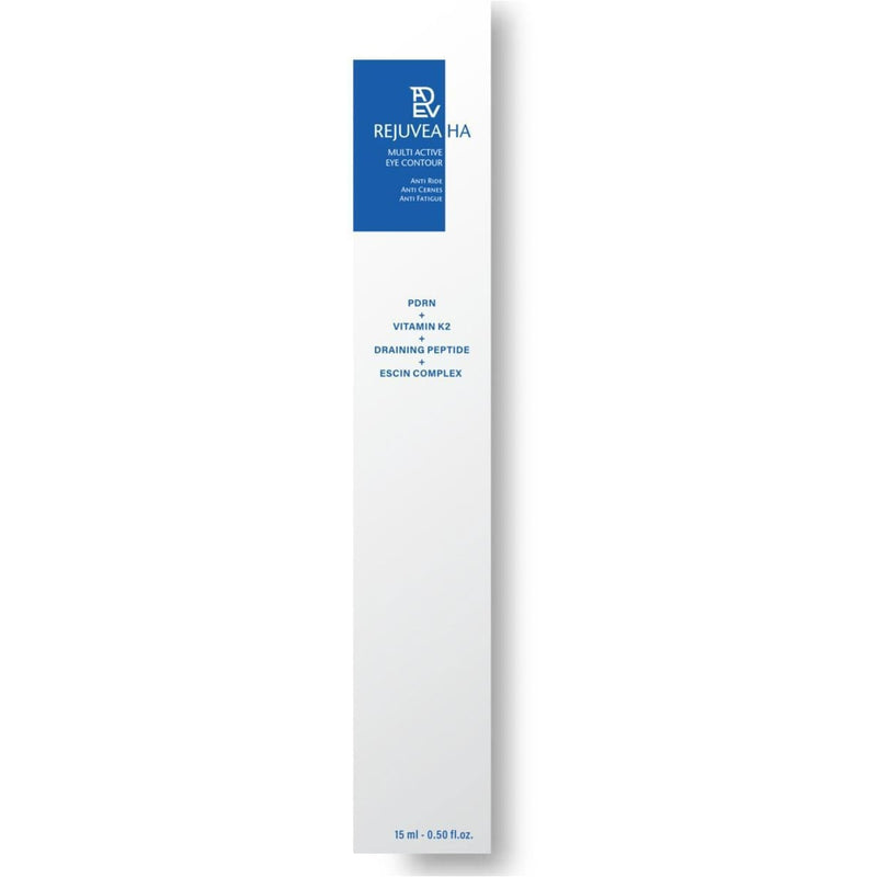 Rejuvea Multi Active Eye Contour Serum Cream PDRN Hyaluronic Acid Vitamin K2 Peptides 15 ml