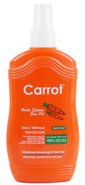 Carrot Sun Tanning Oil, Carrot Formula, Bronze Finish