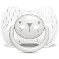 Suavinex Premium Physiological Soother Silicone Symmetrical Teat Whiskers Grey, 6-18 Months, 1 Piece