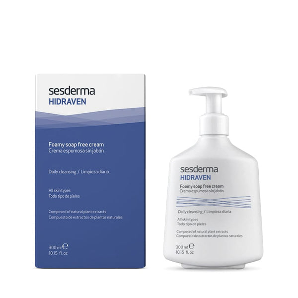 Sesderma Hidraven Foamy Cleanser Gentle Hydrating Facial Wash with Oat Extract and Aloe Vera 300ml