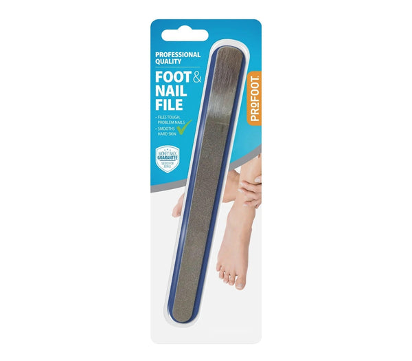 Profoot Foot and Nail File, Durable Abrasive File for Hard Skin and Tough Nails, 1 Piece