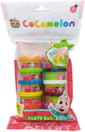 Cocomelon Dough Party Bag Modeling Dough Set, 10 Pots with Party Stickers, 1 Oz Each