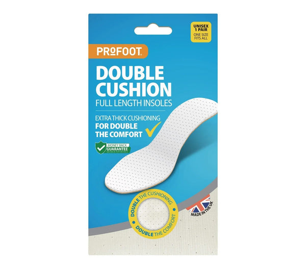 Profoot Double Cushion Full-Length Insoles One Size, Cut to Fit, 1 Pair