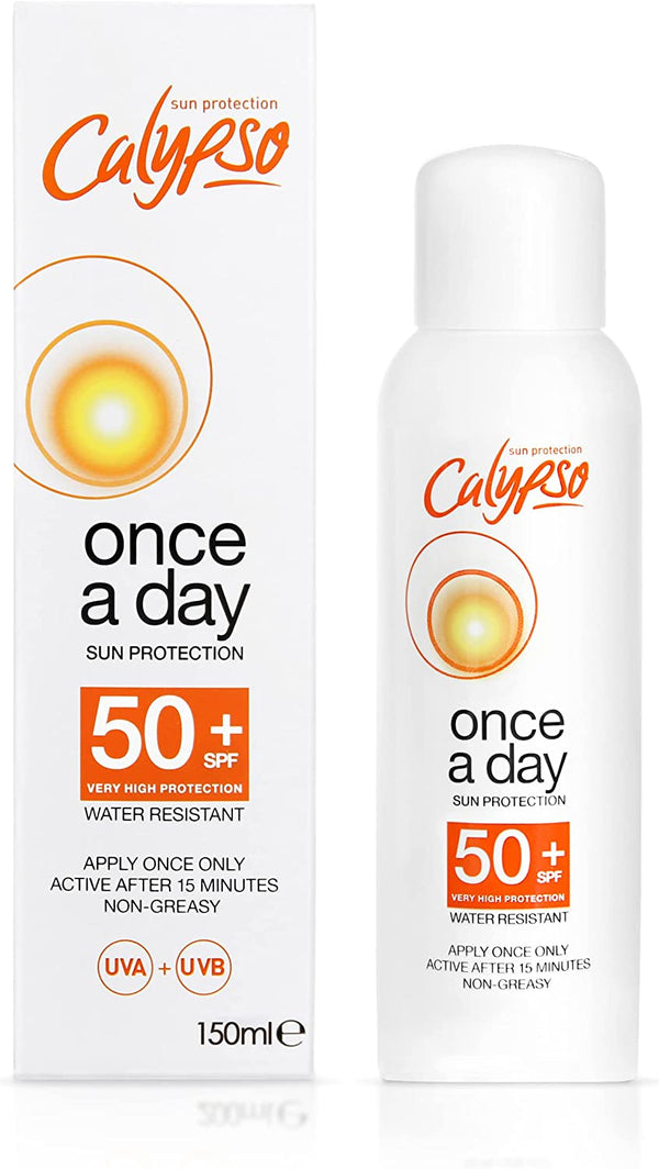 Calypso Once A Day SPF50+ Lotion Water Resistant Aloe Vera 150ml