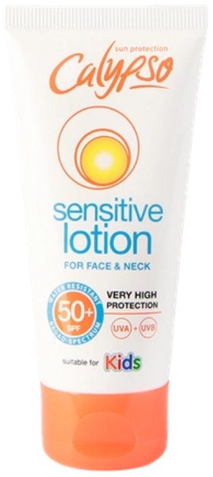 Calypso Sensitive Lotion SPF 50+ Face and Neck Sunscreen 50ml