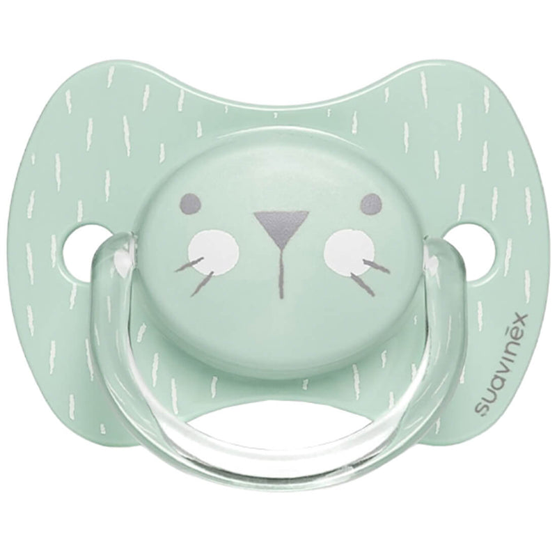Suavinex Premium Physiological Silicone Soother Whiskers Green