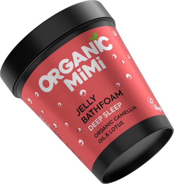 Organic Mimi Jelly Bath Foam Deep Sleep Camellia Oil & Lotus Extract 200 ml