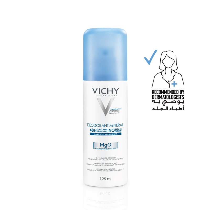 Vichy 48 Hour Mineral Aluminum-Free Spray Deodorant MgO Technology 50ml