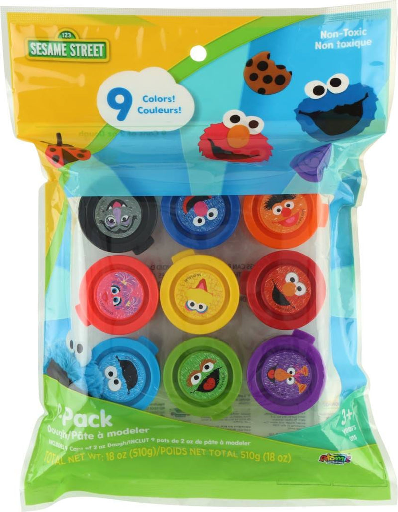 Sesame Street Dough Set Assorted Colors 9-Pack