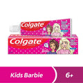 Colgate Kids Barbie Fluoride Toothpaste Mild Mint 1450 ppm, 50 ml, Ages 6+