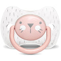 Suavinex Premium Physiological Soother Silicone Whiskers Pink, 6 to 18 Months, 1 Piece