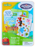 Sesame Street Activities to Go Travel Tin Activity Kit, Crayons, Dry-Erase Sheets, Stickers, Ages 3+
