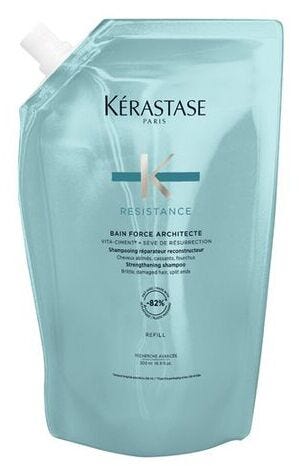Kerastase Resistance Bain Force Architecte Strengthening Shampoo Refill for Damaged Hair 500 ml