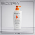 Kerastase Nutritive Bain Satin Riche Nourishing Shampoo for Very Dry Hair, 500 ml