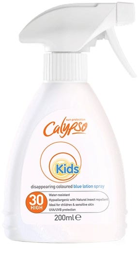 Calypso Kids SPF30 Blue Disappearing Colour Sun Lotion Spray 200ml