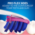 Oral-B 3D White Luxe Pro-Flex Manual Toothbrush, Medium, Stain Eraser, 2 Pack