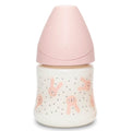 Suavinex Huggy Premium Feeding Bottle Polyamide Round Teat Anti-Colic Rabbit Pink 150 ml