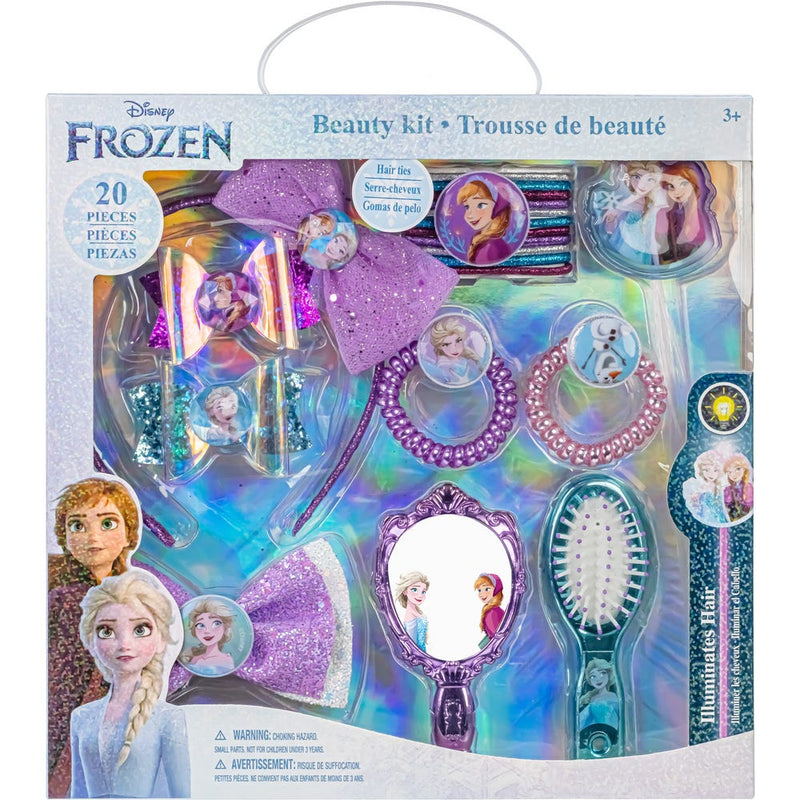 Townley Disney Frozen 2 Hair Accessories Set with Brush, Mirror and Light-Up Extension