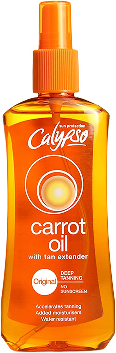 Calypso Original Carrot Oil Spray Tanning Oil Vitamins A & E 200ml