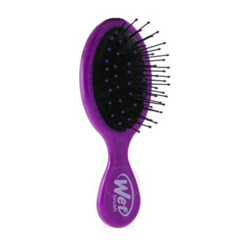 Wet Brush Mini Detangler Hair Brush Purple Compact Ergonomic Handle