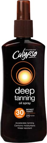 Calypso Deep Tanning Oil Spray SPF 30 Monoi de Tahiti Water-Resistant
