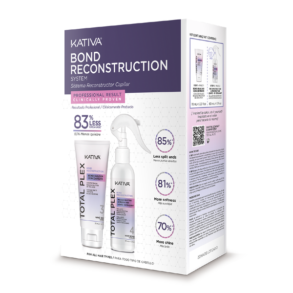 Kativa Total Plex Bond Reconstruction System Kit Cream and Leave-In Treatment 70 ml + 60 ml